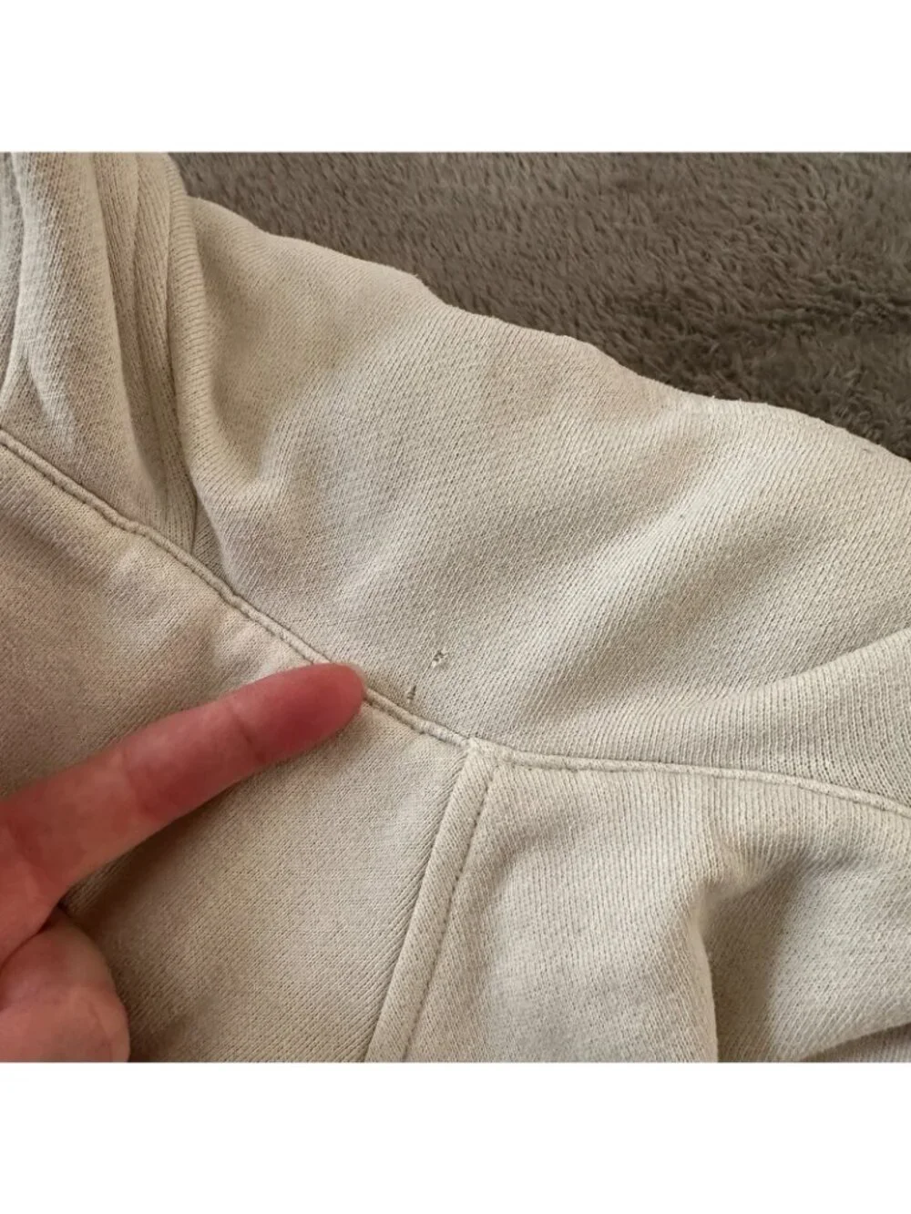 Lululemon Oversized Half Zip Cropped Hoodie Women's M/L Medium Large *flaw - Picture 2 of 6